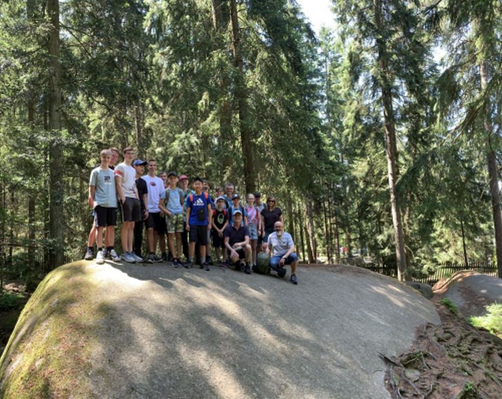 Gruppenfoto Felsenlabyrinth auf Felsen